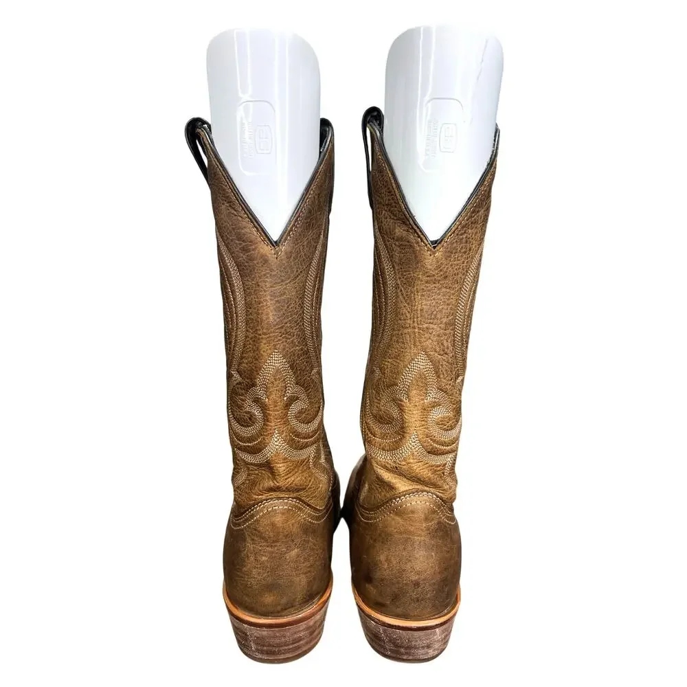 Vintage Abilene Men’s Brown Leather Cowboy Boots Size US 8 D